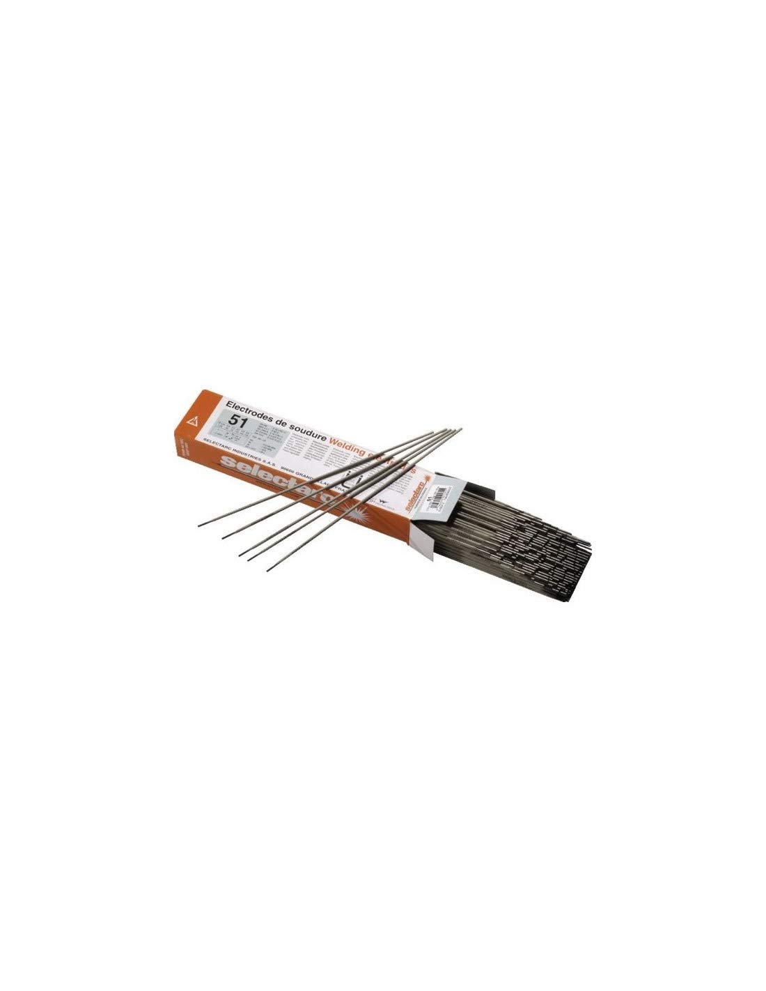 Varillas de soldadura de acero Ø3,2 mm por 172 selectarc 51 5 kg