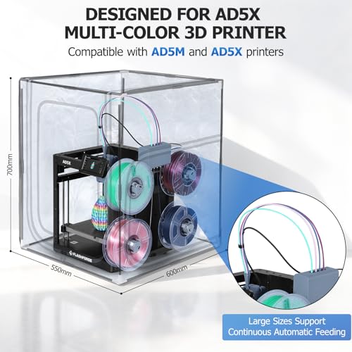 YOOPAI Behuizing voor 3D-printer, behuizing met ledverlichting voor AD5X, temperatuurconstante afdekking - Afbeelding 4