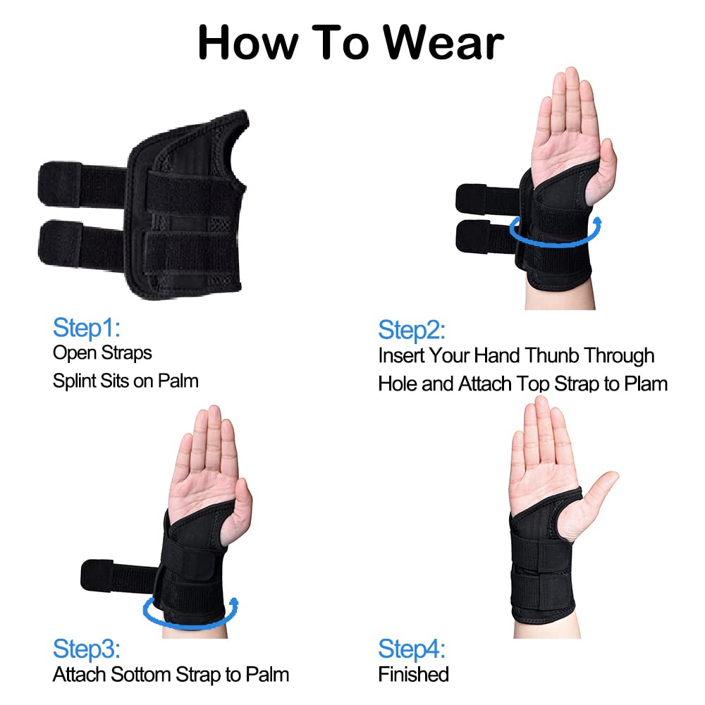 Buy Carpal Tunnel Wrist Brace Night Sleep Support, PEIZSON Right Hand