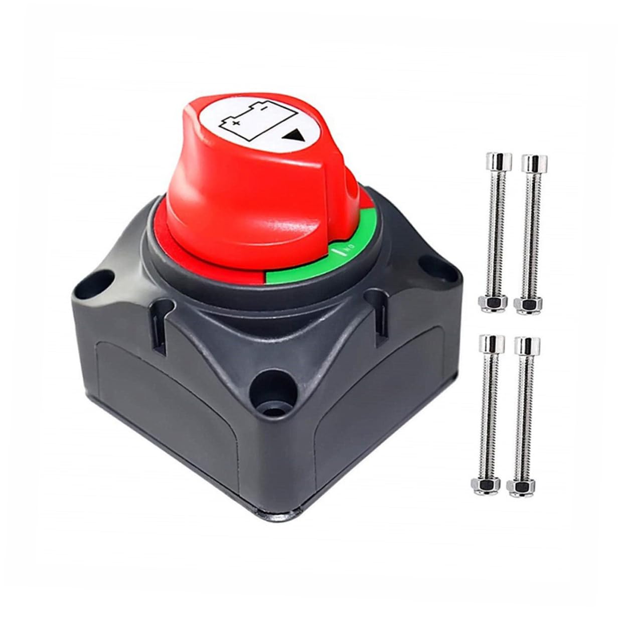 PartyKindom Heavy Duty Waterproof Battery Isolator Switch 12v-48v Disconnect Power for Rv Bo