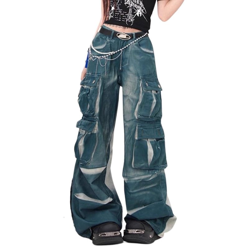 激レア 90’s Ghetto Wear Cargo Pants Navy XL Vintage Transnine Pants Raver Cargo Skater Baggy 90s Men's