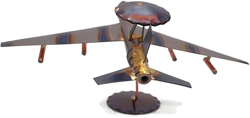 Vista 5 de Figura de arte hecha a mano coleccionable de avión AWACS, accesorios de escritorio, trofeo, regalo para jefe, decoración para hogar y oficina, avión