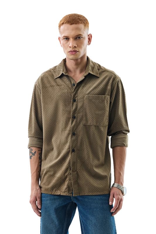 SNITCH Men's Formal Shirt | Slim Fit Full Sleeve Spread Collar Textured Self-Design | Premium Rayon Fabric for Office - Review, Price and Buying Guide