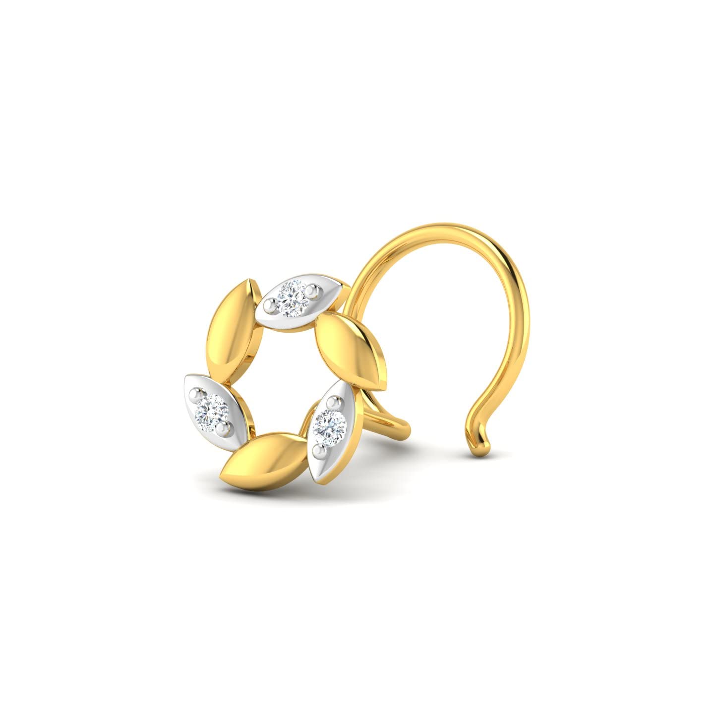 LORDS JEWELS Diamond Nose Pin 18kt Yellow Gold Stud for Women & Girls BIS Hallmarked (B0BZ7M18MH) Amazon Price History, Amazon Price Tracker
