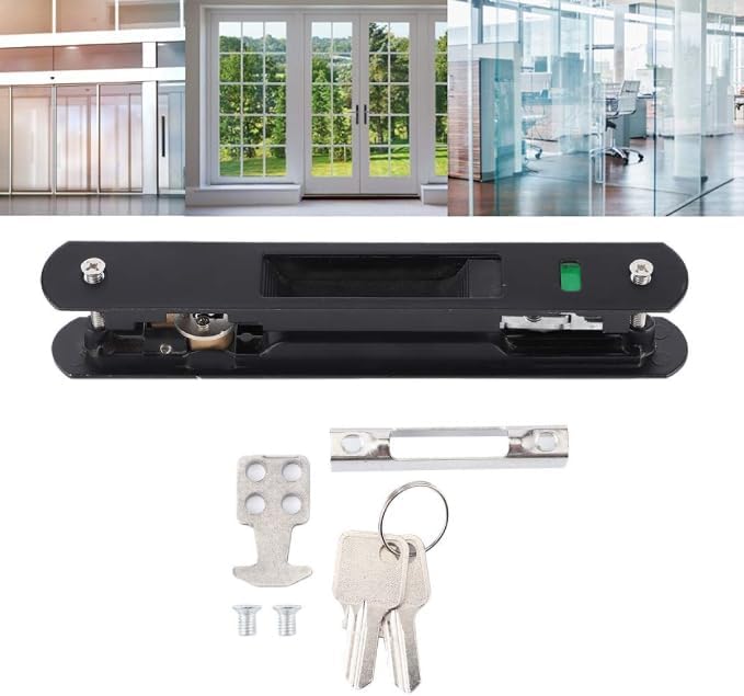 Universale Nero Privacy WC Chiusura A Scatto In Plastica Serratura - Foto 9