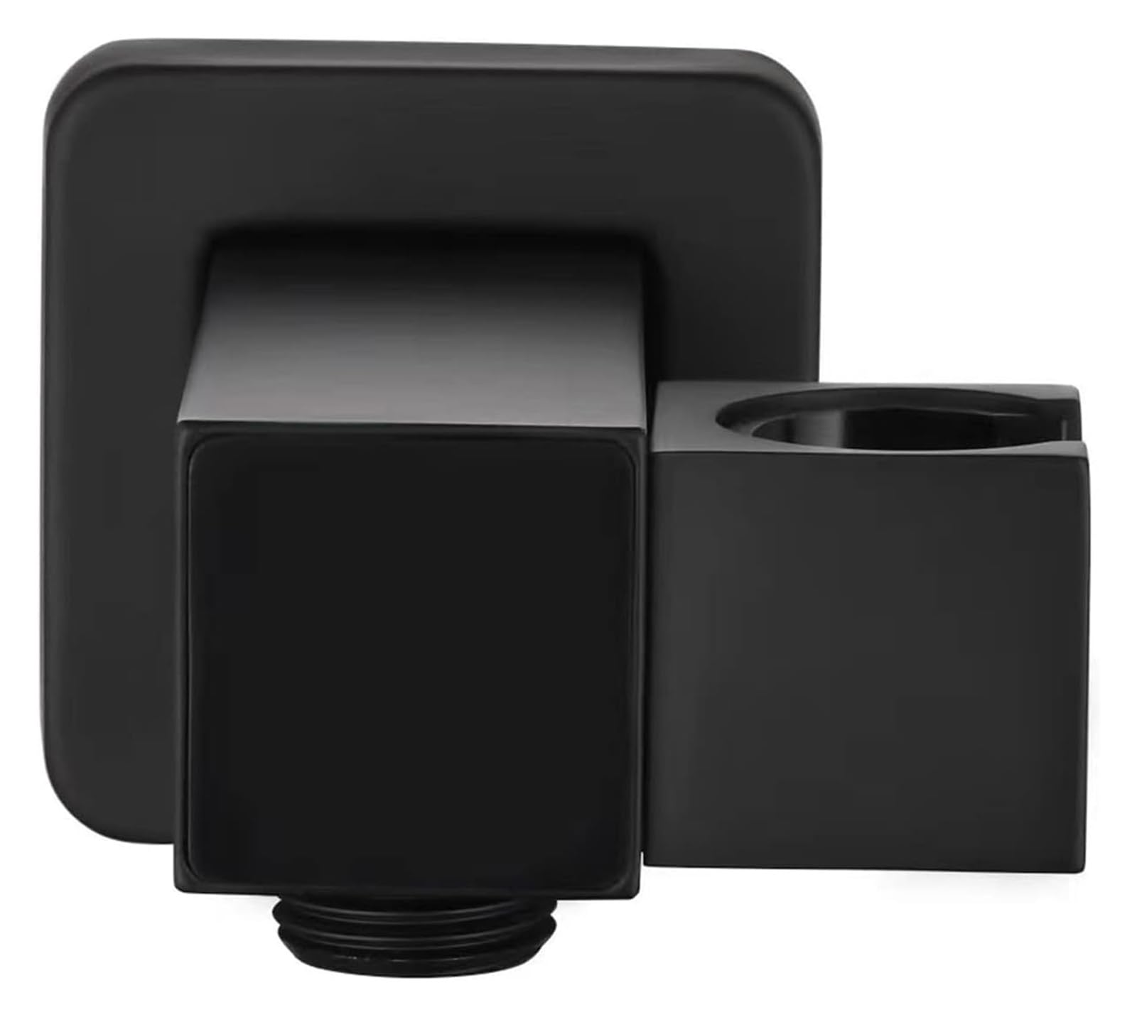 Soporte ajustable negro para cabezal de ducha con pantalla LED de temperatura, soporte de latón montado en la pared para varita de ducha de mano y diseño elegante