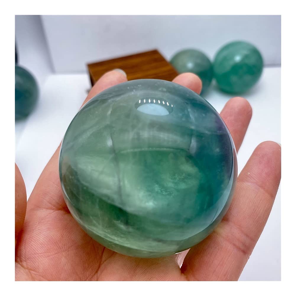 Piedra de fluorita verde natural de 5 cm como regalo de fengshui artesanal