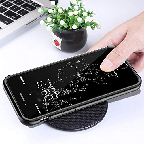 Image of REALCASE iPhone 6 / 6s Back Cover Case | Clear Gel Transparent TPU Shock Proof Bumper Case Back Cover Case for iPhone 6 / 6s (E-Black)