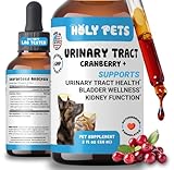 Natural UTI Medicine for Cats & Dogs, Urinary Tract Infection Treatment, Antibiotic Supplement for Pets - Helps with Bladder & Kidney Health, Flow, PH & Overall Function - All Natural
