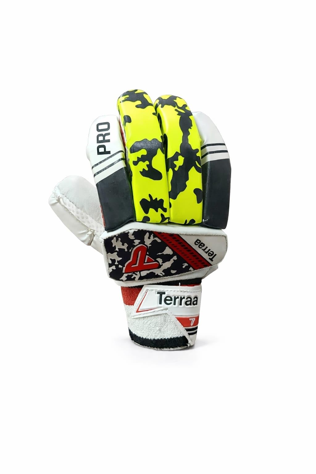 terraa Ultra Pro Cricket Batting Gloves | Premium PU Leather, Reinforced Finger Rolls, Multi-Foam Padding, Ventilated Grip Palm, Double Sweat Band, Flexible Wrist Support (Adult (Mens)) 4