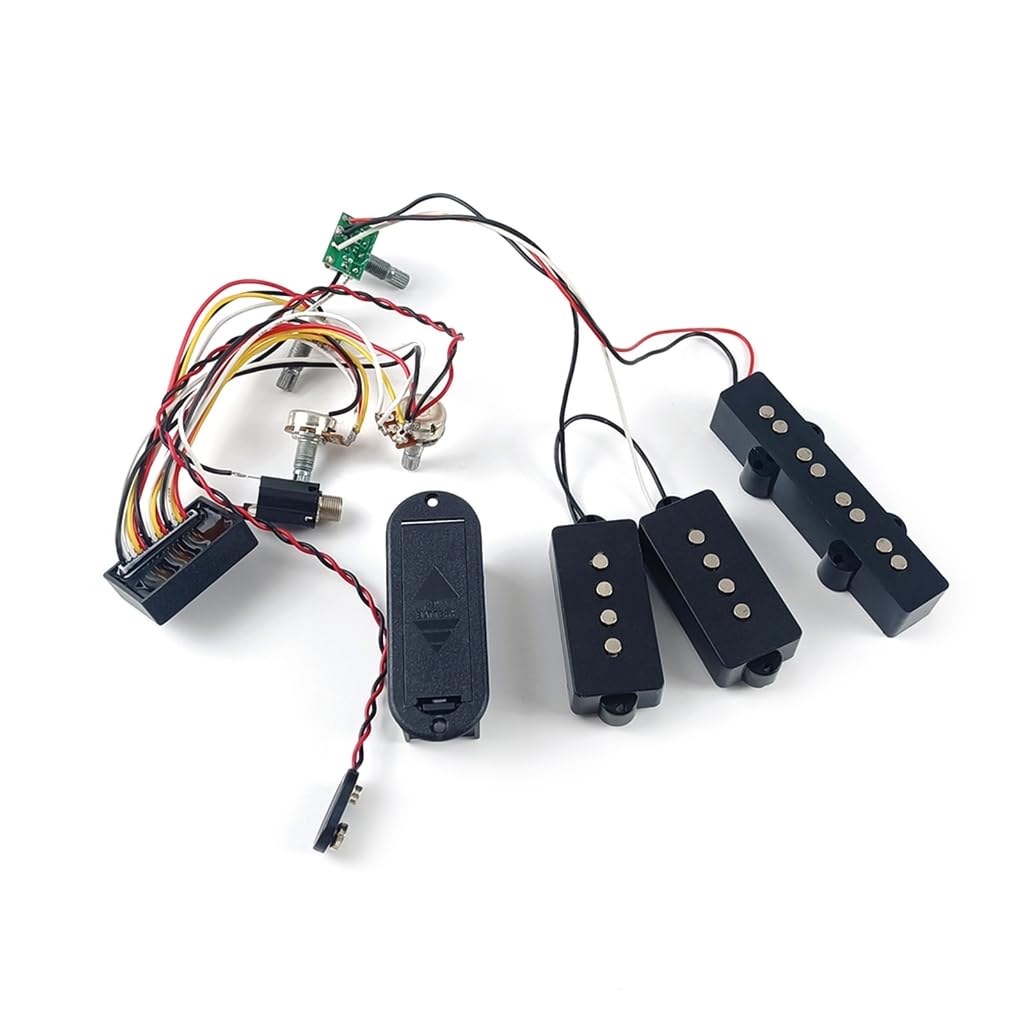 Circuit de préampli actif avec égaliseur 3 bandes pour guitare électrique et basse