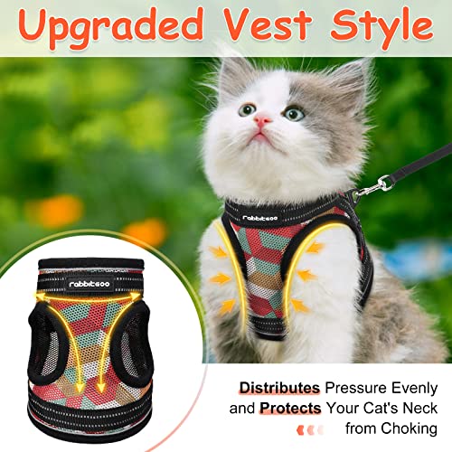 rabbitgoo Kitten Harness and Leash Set, Escape Proof Cat Walking Vest for Small Cats, Adjustable Easy Control Outdoor… - Image 3