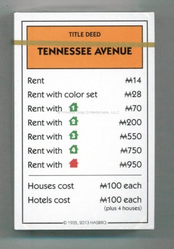 Hasbro Monopoly Card Pack (Deeds/Titles, Chance, Community Chest) - New Monopoly Currency Symbol