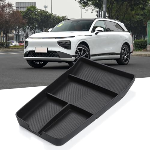 Organisateur de console Xpeng G9 avec tapis PVC antidérapant pour habitacle