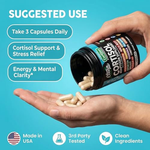 image for Clean Nutraceuticals Clean Nutra Cortisol Supplements For Women | Maca