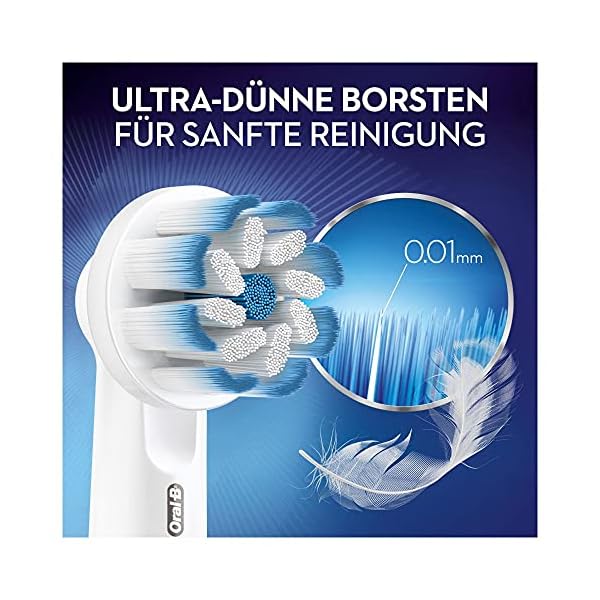 Oral-B Sensitive Clean Aufsteckbürsten & 3DWhite Aufsteckbürsten für elektrische Zahnbürste, 8 Stück, aufhellende… – Bild 4