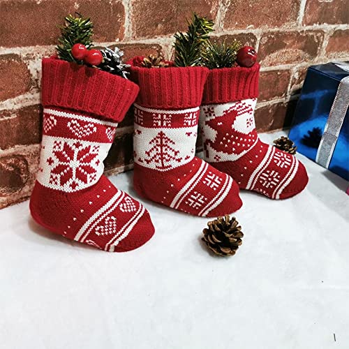 Kerstsok Kousen Kerstman Elk Fabric Gift sokken Kerstmis mooie zak for kinderen Open haard Tree Christmas Decoration Kerstsokken(Elk