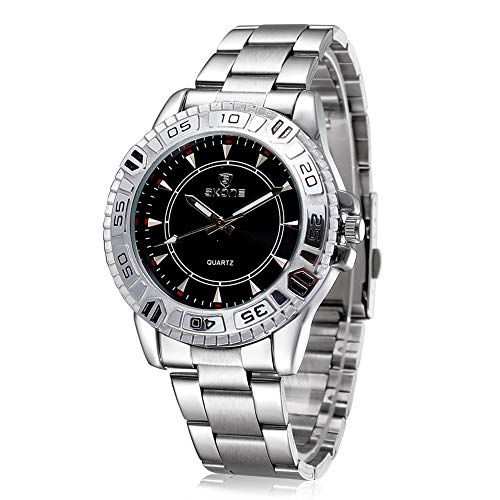 Montre quartz analogique LULI Design à trois aiguilles lumineuses dans le noir