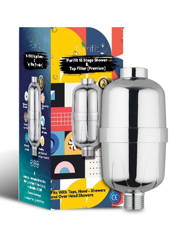 Purifit Shower & Tap Filter for Hard Water Softening & Chlorine Removal