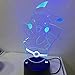 Produktbild Nachtlicht Wunderschön exquisite bunte 3D Nachtlicht bunte LED exquisite Roman Mode Pikachu Pokemon gehen Actionfigur Atmosphäre Schlafzimmer Kind Geschenk kreativ