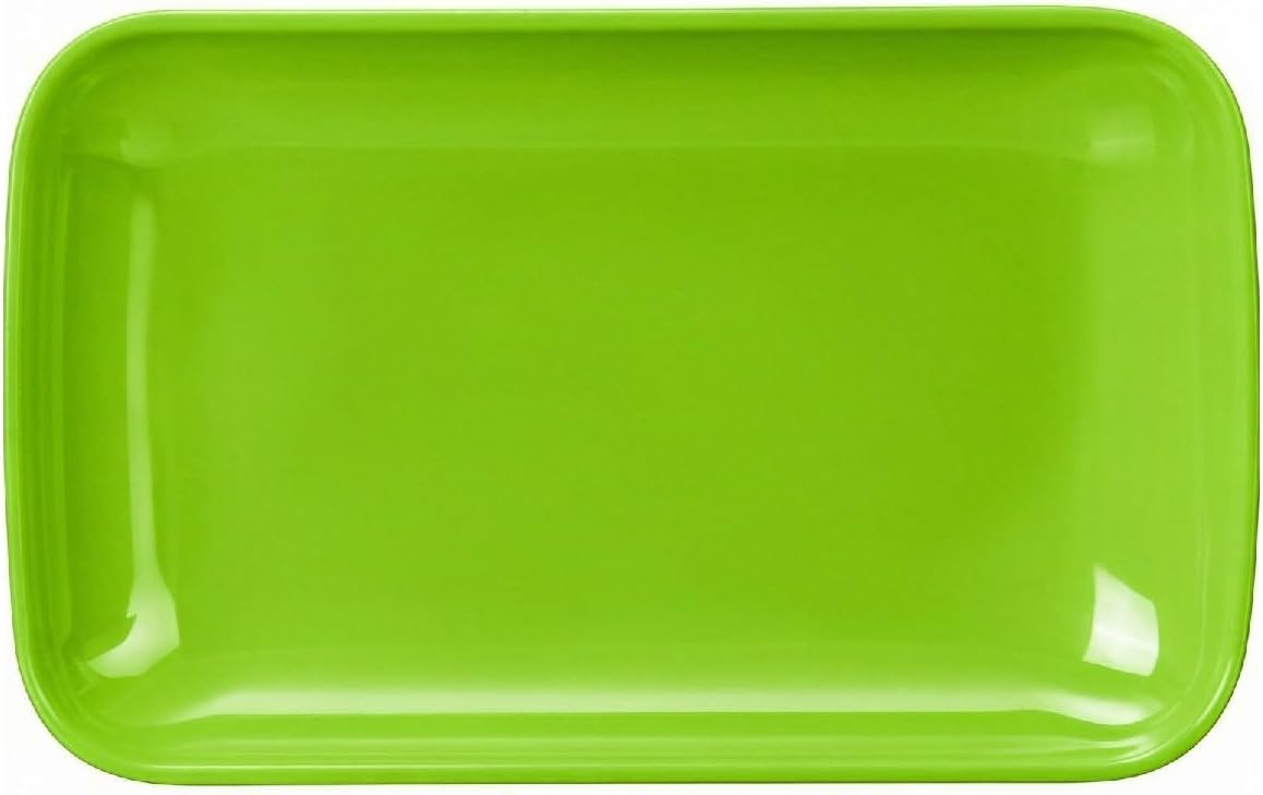 Wheat Straw Plates,4 Pack Rectangular Dinner Plates,Dinner Dishes Lightweight Plates Salad Plate for Kitchen Camping - BPA Free (4, multicolour)