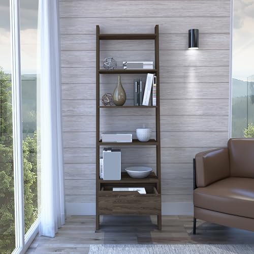 Furnish Home Frame Open Back Bookcase Industrial Bookshelf for Office and Living Rooms Modern Bookcases Large Bookshelf Organizer