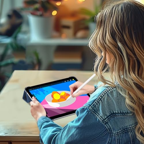 ProCase for iPad Pro 13 Inch Case M5 2025/ M4 2024, Smart Cover iPad Pro M5 M4 Case 13 Inch, Slim Stand Translucent Hard Shell Back, Supports Touch ID, Auto Wake/Sleep -Navy by ProCase - Image 6