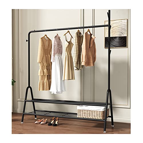 Porte-manteau en métal industriel à 2 niveaux pour chambre