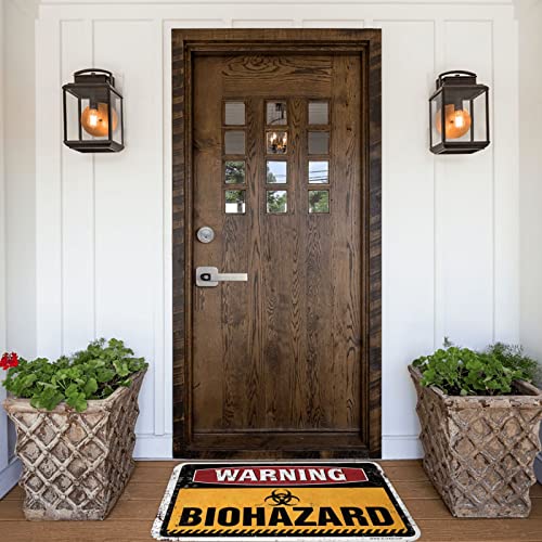 Tapis avertissement de biodanger grand format extérieur