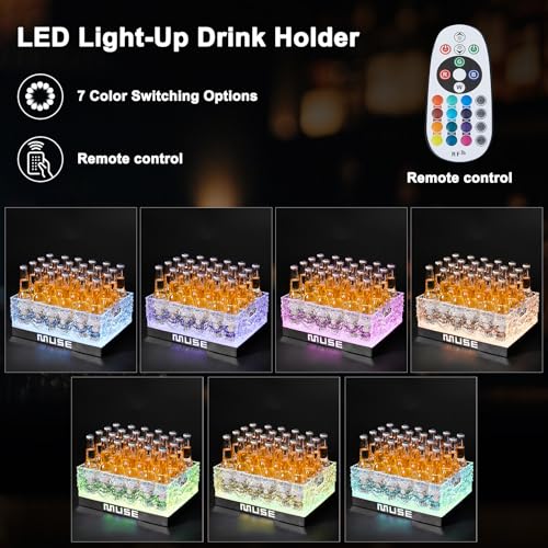 WILON LED Ice Bucket, 24 Bottle Beer Cooler with RGB Lights & Remote by WILON - Used condition - Image 3