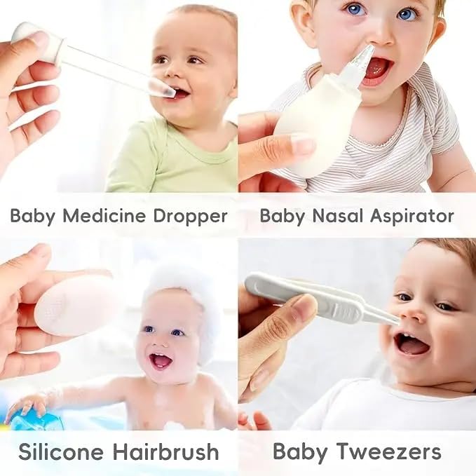 Miniatura 4 de Kit de cuidado de la salud y aseo del bebé para niños recién nacidos, kit de cuidado de bebé de seguridad mejorada, juego de cuidado de la salud del