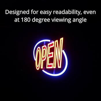 Amazon.com: Optiva Open Signs for Business, Ultra Bright