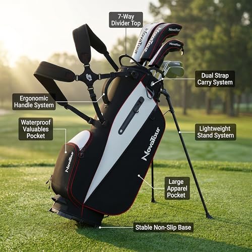 NovaTour 7-Way Lightweight Golf Stand Bag