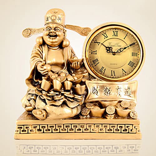 AOOJIA Happy Buddha Reichtum Tischuhr Tischuhren Cover