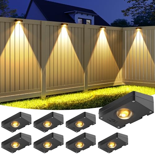 VOLISUN Solar Fence Lights, Fence Lights Solar Powered,...