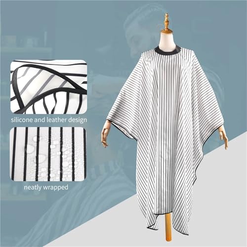 Evita pelos en la ropa con capa para cortar el pelo a rayas cómoda 2
