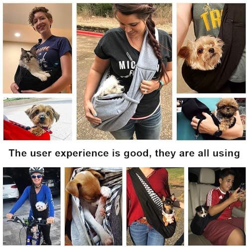 image for Tomkas Small Dog Sling Carrier - Classic Pocket & Classic Strap - for 