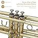 Aileen Lexington Standard Gold Bb Student Model Trumpet Includes Hard Case, Cleaning Rod and Cloth, Gloves