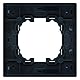 Schwarzer Aluminiumrahmen für 1 Modul – leicht, robust, ideal zum Einrahmen von Platten und zur Unterstützung in elektrischen Anlagen.