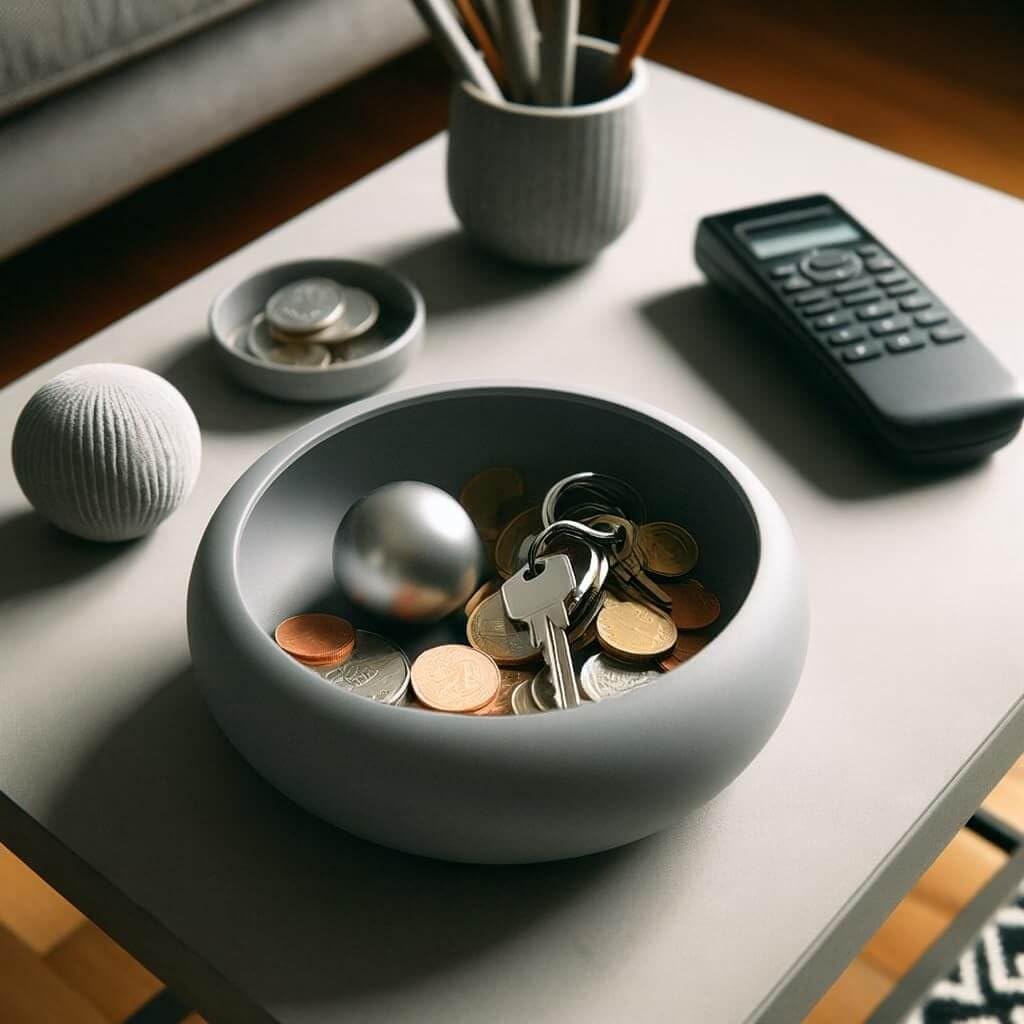 Key Bowl Decorative Bowl for Entryway Table, Modern Minimalist Keys Bowl Catchall Tray for Hallways, Multi-Purpose Organizer Storage for Jewelry Wallet Coins