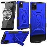 Ailiber Case for Alcatel TCL A3X (A600DL) Case, TCL A3X Phone Case Holster with Screen Protector, Sw