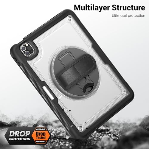 Coque iPad Pro 11 antichoc avec dragonne rotative et protège-écran - 7