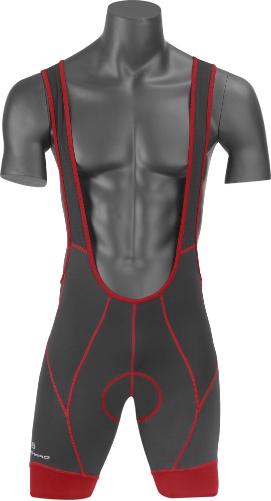 BikeHard Outline Pro Bib Short Small Red