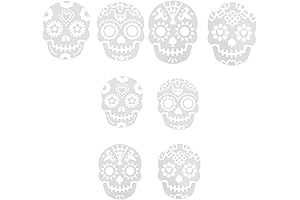 Reusable Skull Painting Stencils for Day of the Dead