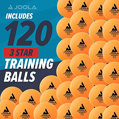 Image of JOOLA Training 3 Star Table Tennis Balls - 40+mm Regulation Bulk Ping Pong Balls for Competition and Recreational Play - Fun as a Cat Toy - Indoor and Outdoor Compatible