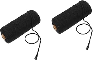 OSALADI 2 Rolos De Corda Trançada Artesanal Decoração De Plantas Tapeçaria Colorida Cobertores Tecidos Decoração De Corda De Algodão Cordão Para Artesanato Corda De Algodão Corda