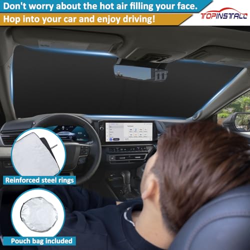 Pare-soleil épais haut de gamme TOPINSTALL compatible Toyota Camry 2025