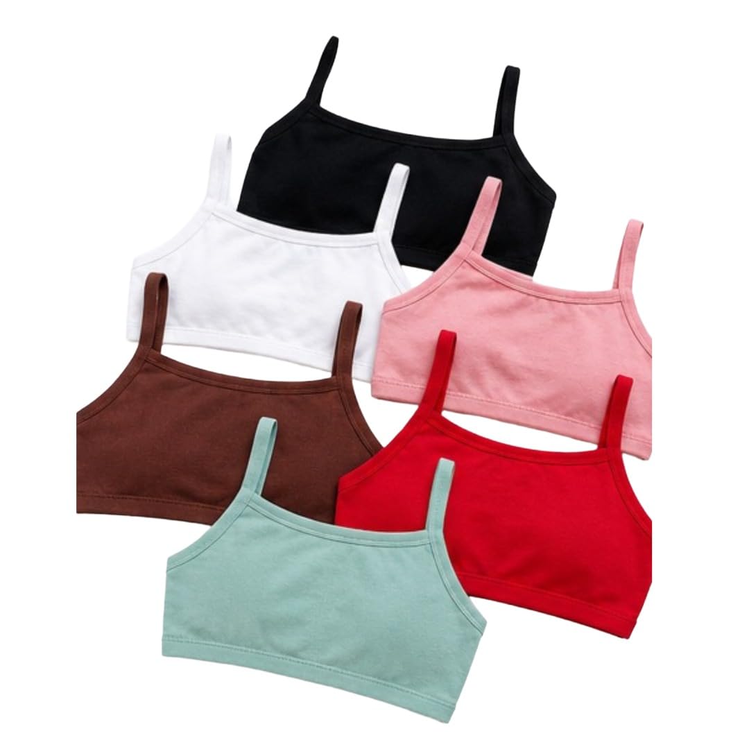 Women's Seamless Magik Bra Pack of 6 | Wireless Soft Bra | Lightweight Breathable Multicolor-picture-22