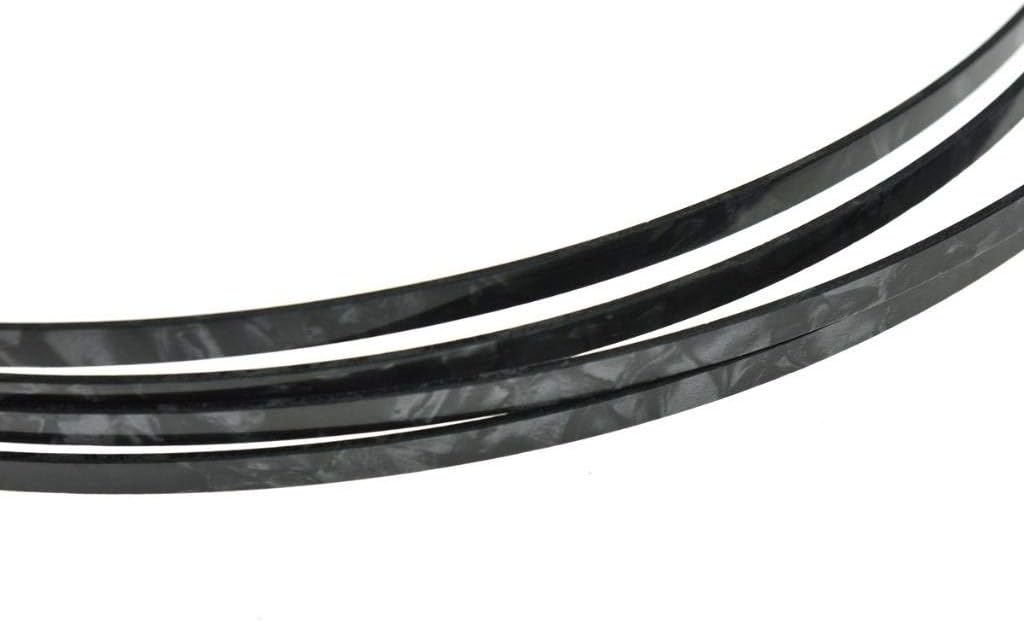KAISH 5pcs Black Acoustic Classical Guitar Binding Purfling Strips ABS Binding Strip 1650x5x1.5mm : Musical Instruments