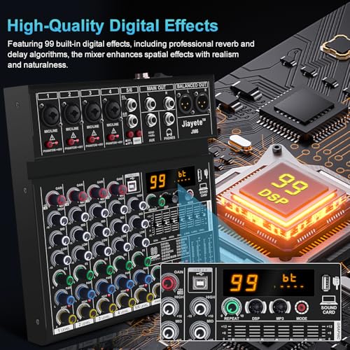 Professional Podcast Mixer Audio Interface
